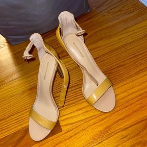 Saks Fifth avenue open toe stilettos